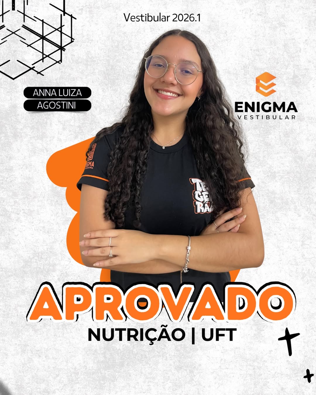 APROVADA em Nutrição na UFT! Ver o esforço se transformar em resultado é o que nos move aqui!Que