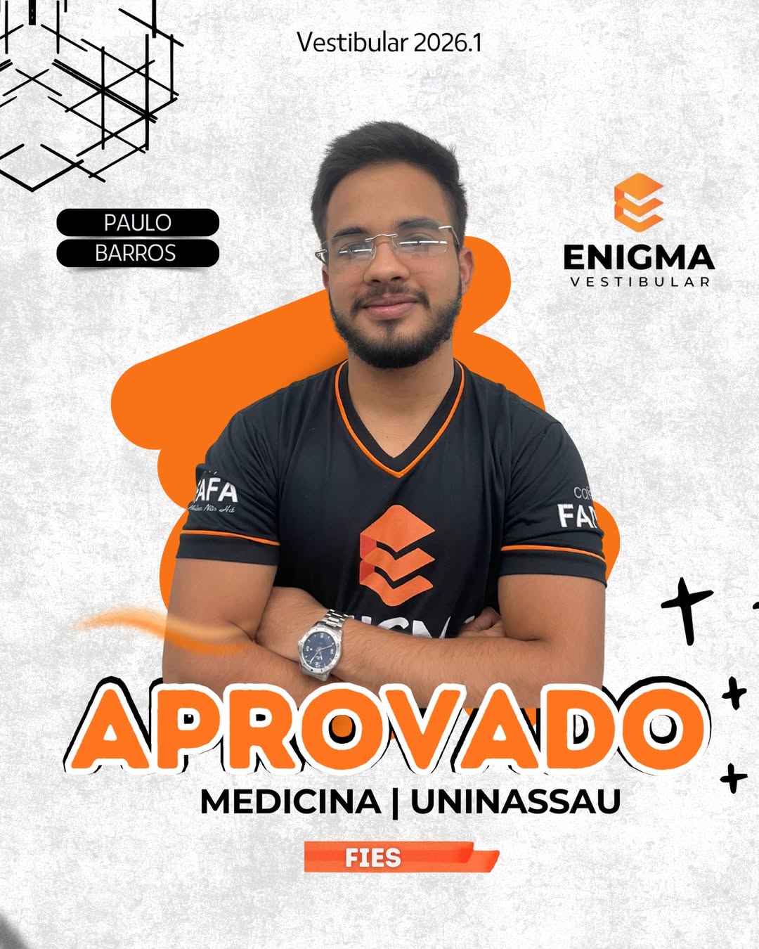 Mais uma aprovação para conta! Parabéns Paulo! ✨🚀